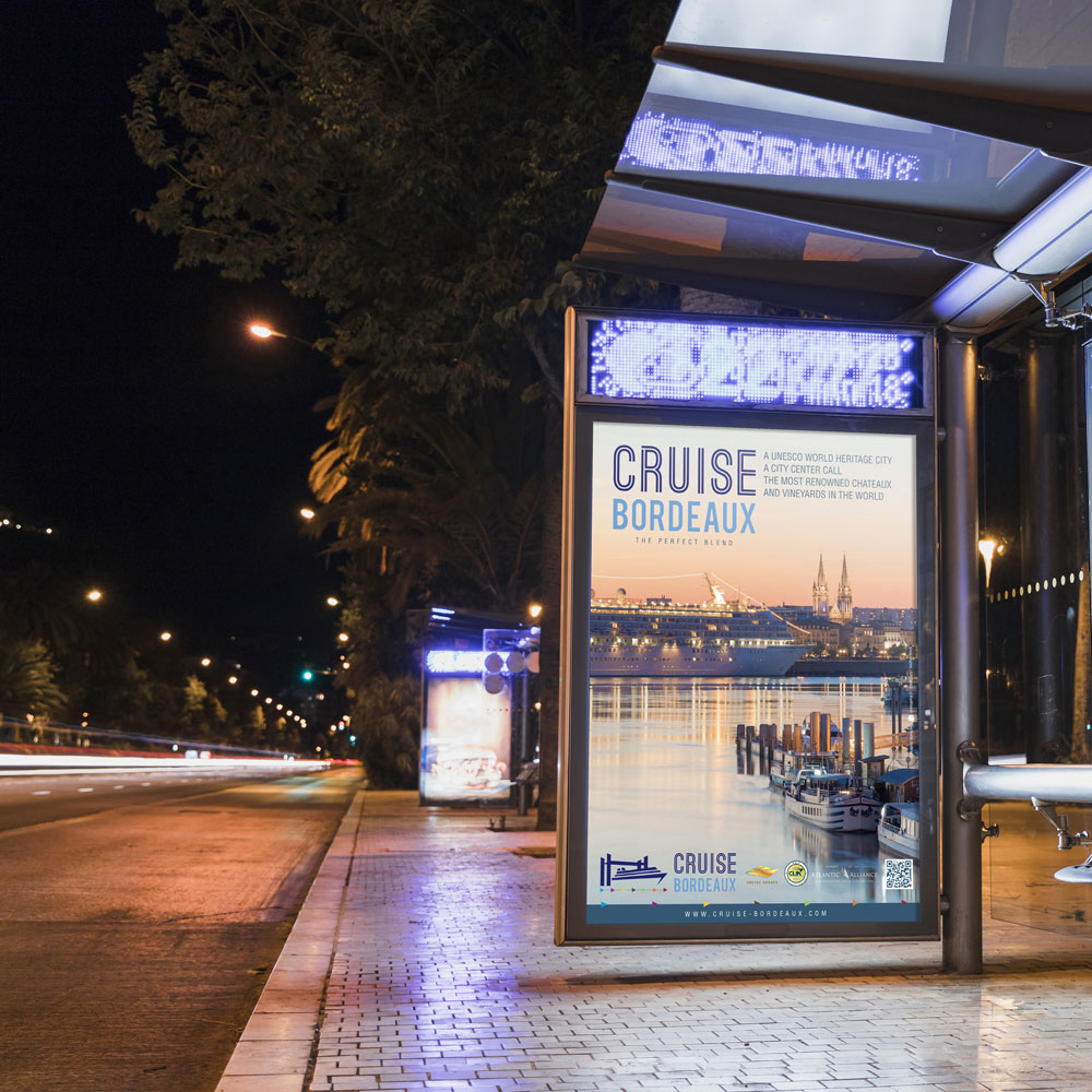 Campagne de communication pour Cruise Bordeaux réalisée par Com Together